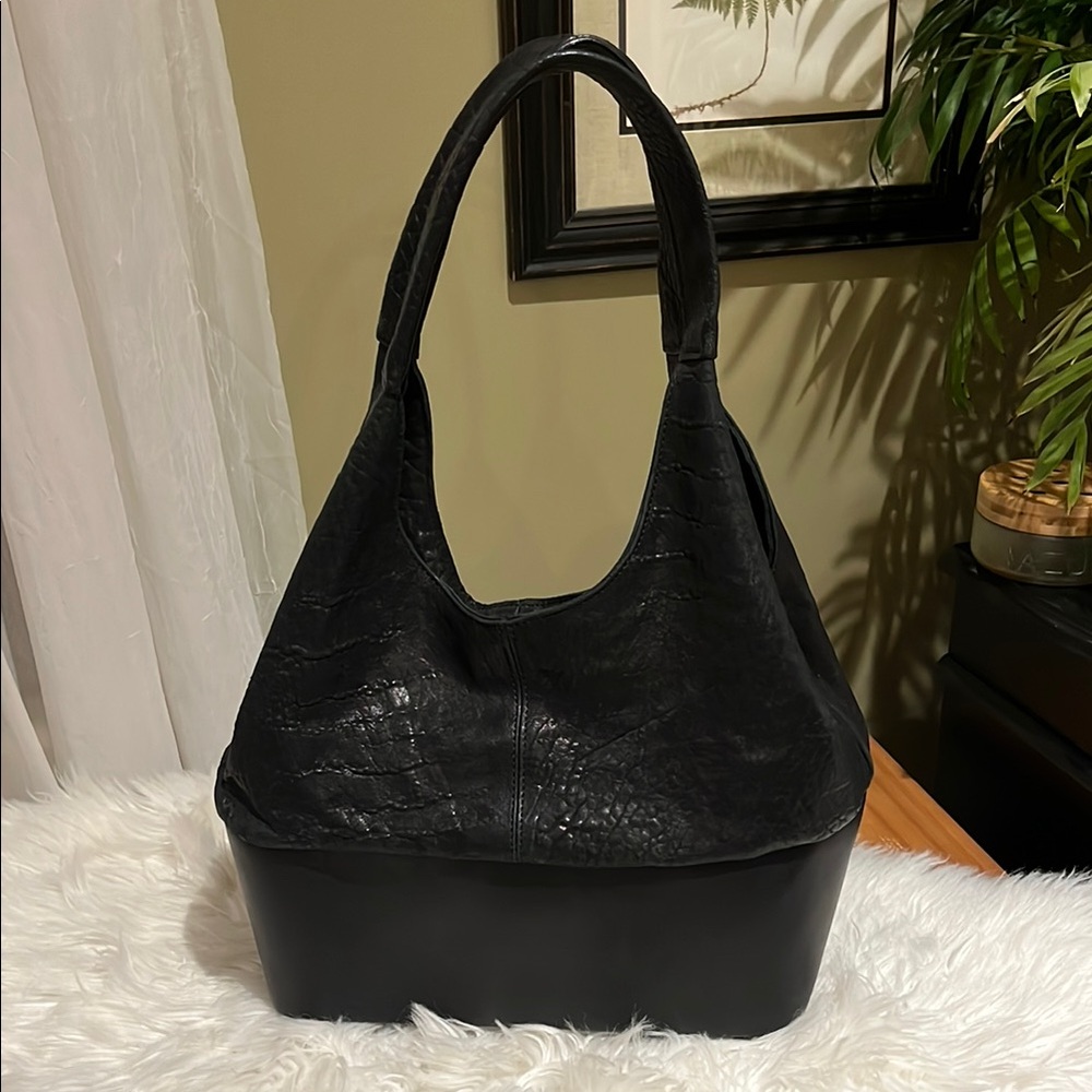 Black Italian Leather Women's Bag